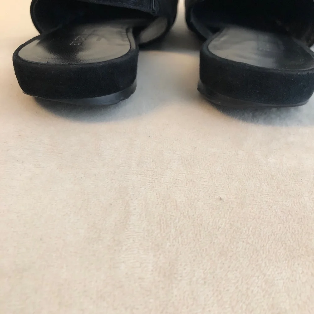 Everlane The V slingback in black suede size 10.5 - Picture 7 of 7
